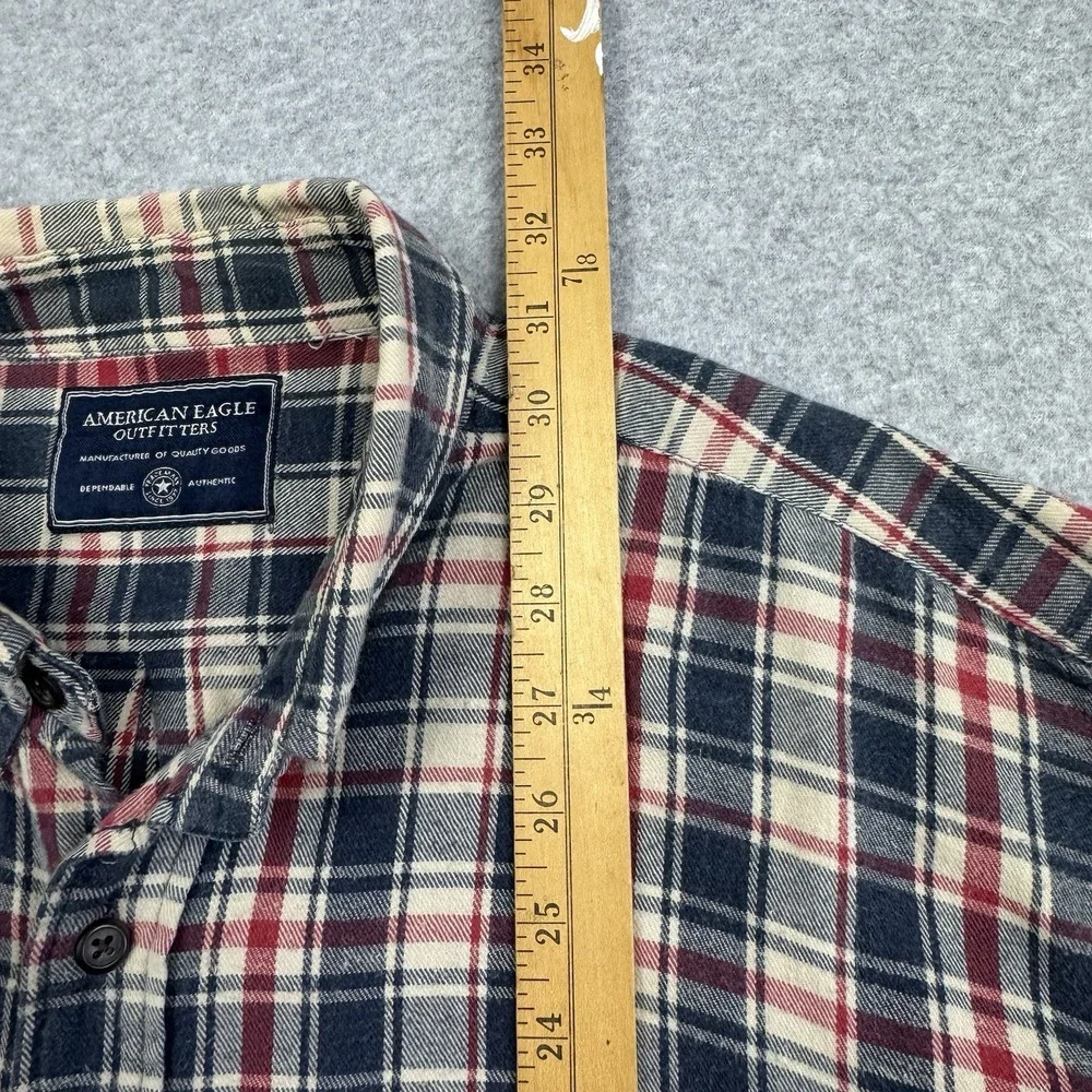 American Eagle Outfitters Shirt Men's 2XL  Modern Plaid‎ Super Soft Multicolored